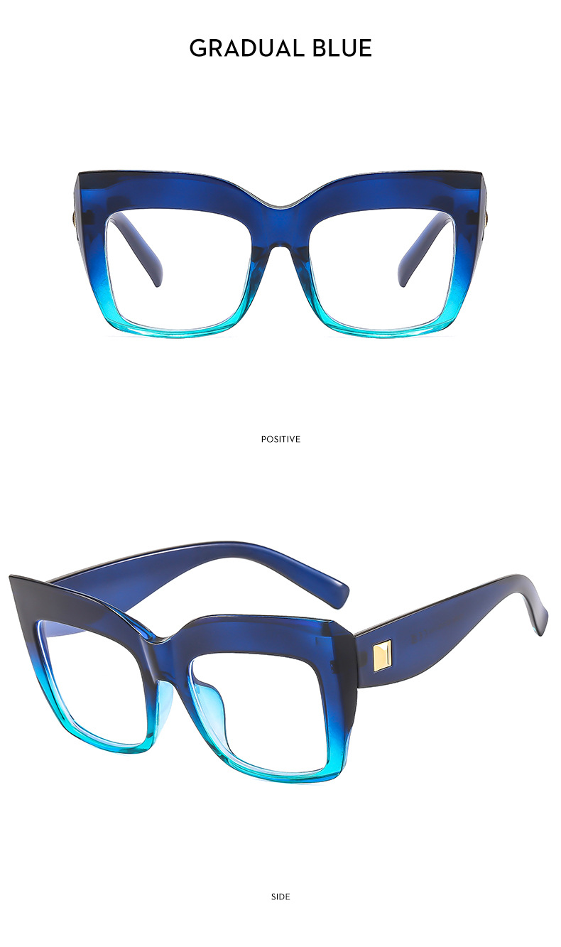 50g Weight Full Frame Glasses Structure Glasses Classification Ac, UV400 Protection Lens Material Square Glasses Style Street Occasion Solid Color Pattern Women'S Gender Exaggerated Style Exaggerated Solid Color Ac UV400 Protection Square Full Frame Women's Sunglasses 10