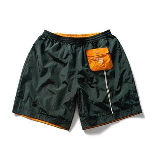 Cross-border Foreign Trade Summer Men's Beach Pants Casual plus size Shorts Mesh Sports Pants Triple Pants Fitness Pants Women