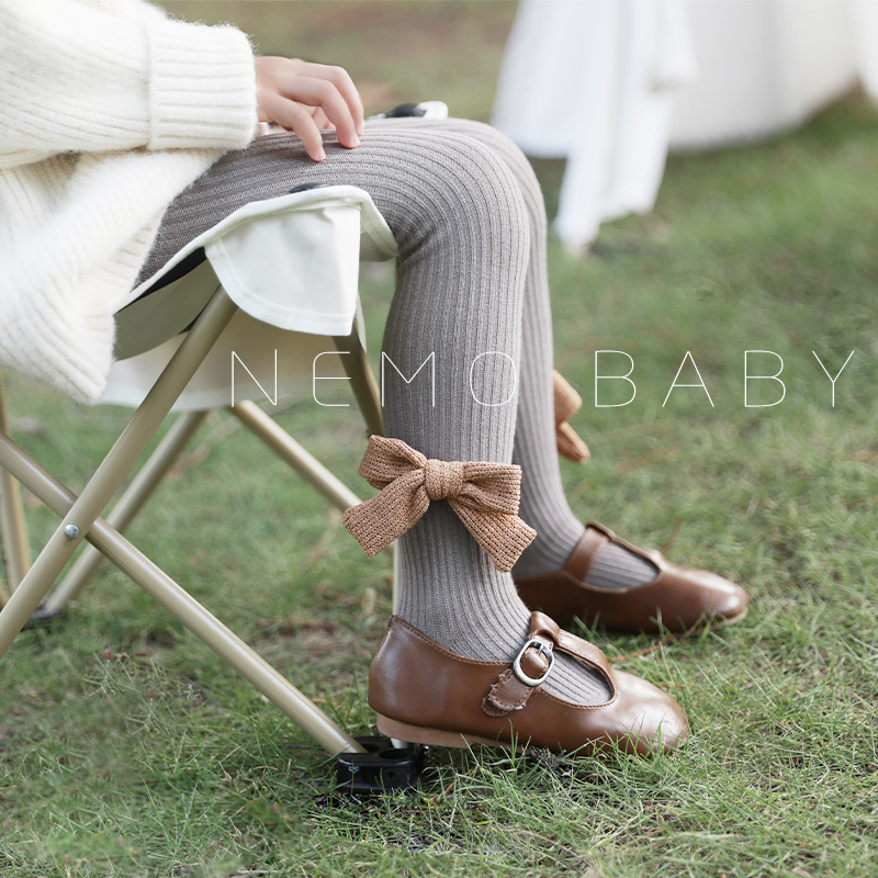 Pantimedias DE LOS NIÑOS 2022 Otoño e Invierno nueva Corea del Sur moda princesa arco leggings niñas bebé pantimedias