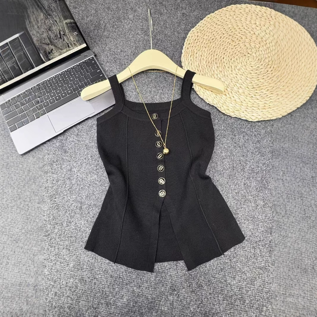 Фактический снимок нового летнего женского облегающего топа Hangzhou Sijiqing.