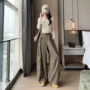 拖地美式辣妹高腰牛仔裤