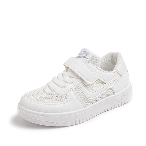 童鞋儿童板鞋春夏季新款休闲小白鞋学生透气网面软底白色男女童鞋