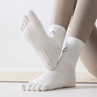 Yoga Socks Non-slip Professional Women's Five-finger Socks for Beginners Indoor Fitness Pilates Sports Toe Socks