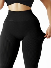 2025 新しいクロスボーダードロップシッピング女性のハイウエストおなかコントロールヨガレギンスクロスボーダードロップシッピング