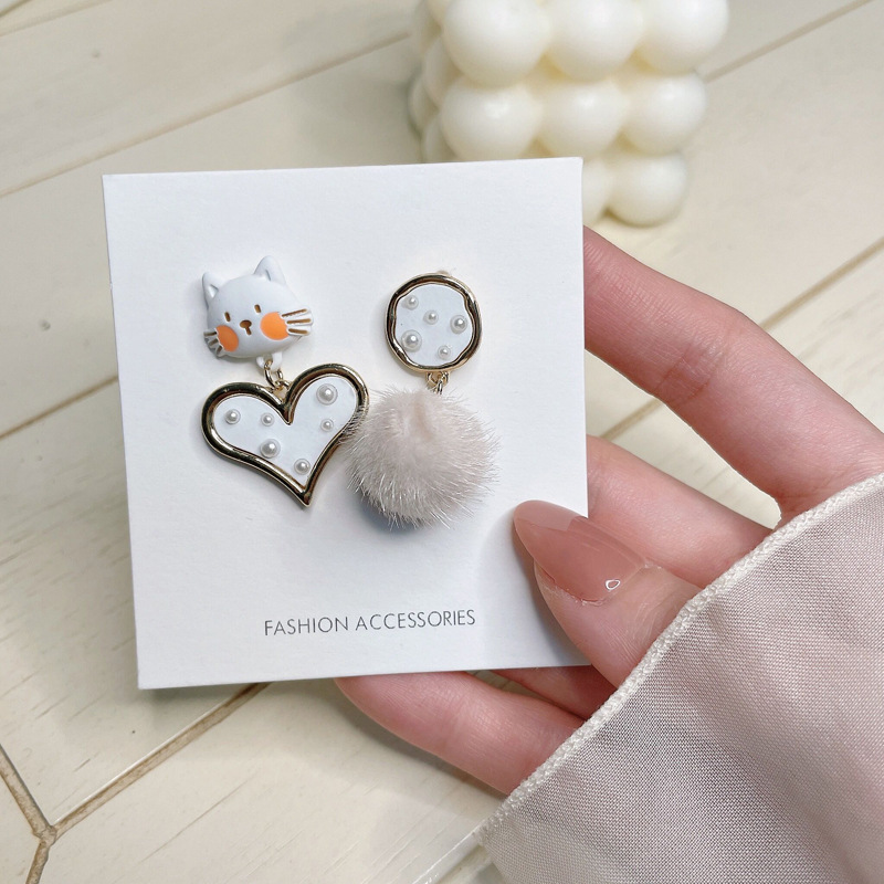 10g Weight No Inlaid Inlay Material Earrings, Ear Studs Classification Wedding, Travel Occasion Alloy Material Animal Pattern Women'S Gender Stoving Varnish Design Fashion Style Silver Color Fashion Animal Stoving Varnish Alloy No Inlaid Drop Earrings 2
