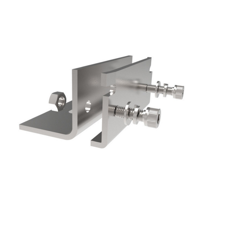 光伏太阳能板支架不锈钢挂钩光伏支架304不锈钢夹具直立锁具