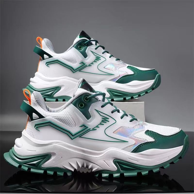 2023 New Men's Sports Shoes Casual Fashion Versatile Trend Splicing Wear-Resistant Cross-Border Foreign Trade Men's Shoes