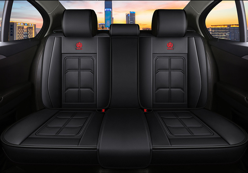 The new leather car seat cushion is suitable for small car five-seat four-season universal source factory goods factory direct single seat
