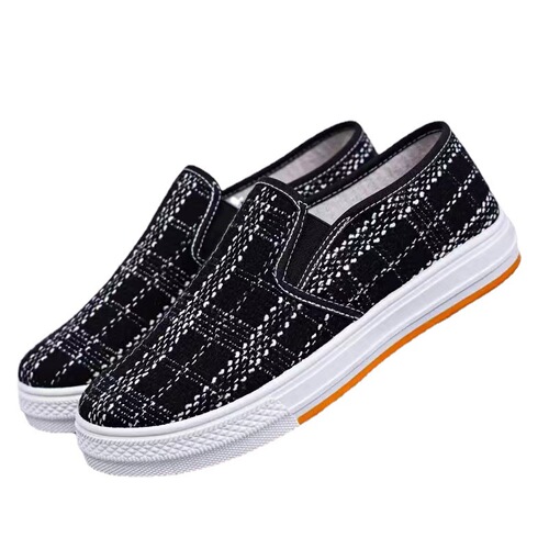 Old Beijing cloth shoes, women's flat soft-soled casual shoes, fashionable and breathable student shoes, slip-on mom shoes, foreign trade wholesale
