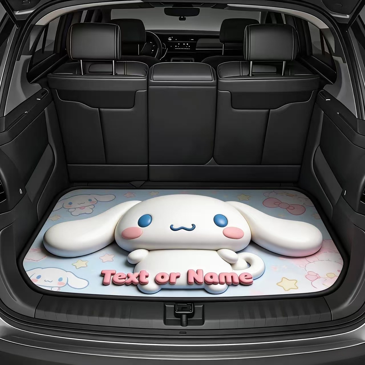 Cross-Border Sanrio Printed Dust-Proof Mat for Cars, Cartoon Design, Dirt-Resistant, Wear-Resistant, Easy to Care For, Trunk Mat, in Stock