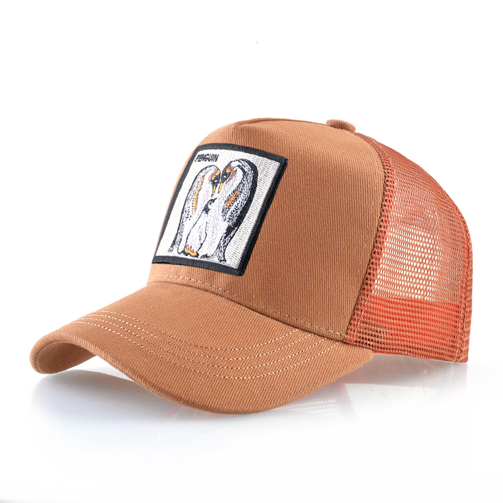 Hat Men's Cloth Embroidered Baseball Cap Mesh Cap Duck Cap Street Fashion Animal Mesh Cap_voghion.com