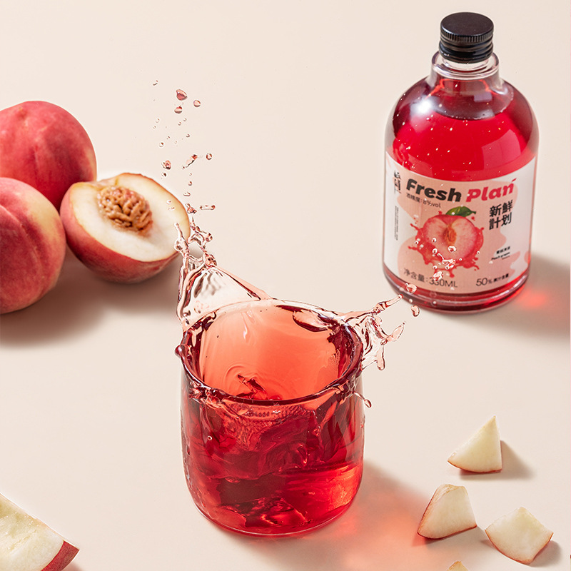 Emei Fairy Tea Wine New Fruit Wine Fruit Wine Peach Fruity Tea Wine Peach Wine 8 ° Fermentation Type Recruitment Dropshipping Wholesale