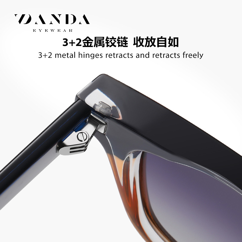 Placa anti-azul gafas de luz S31110 moda hombres y mujeres de las mismas gafas de sol redondas retro gafas de sol polarizadas europeas y americanas