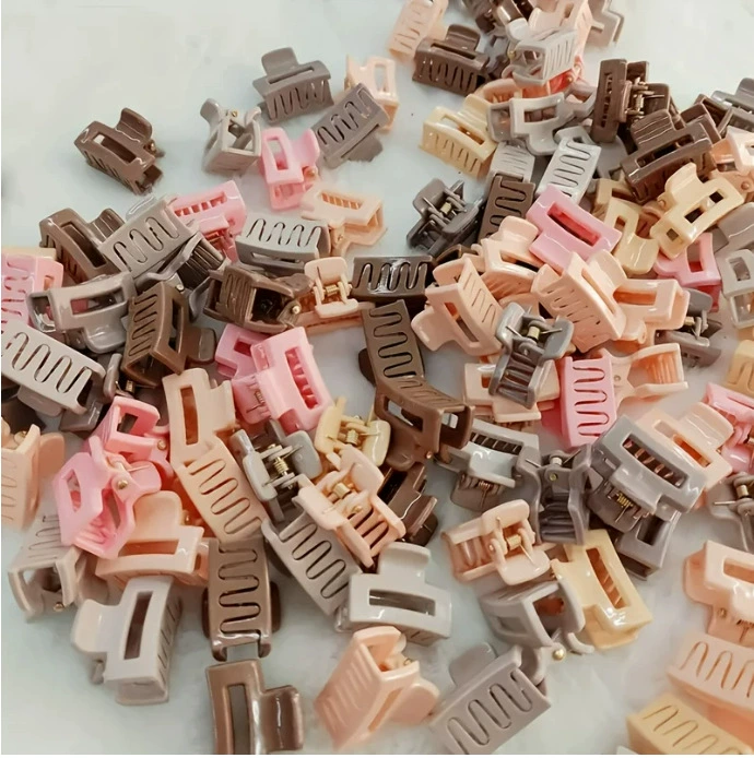 Оптовая продажа заколок для волос: квадратные зажимы для волос в стиле кросс-бордер, цвет кофе с молоком, с мультяшным дизайном, для девочек, для челки.