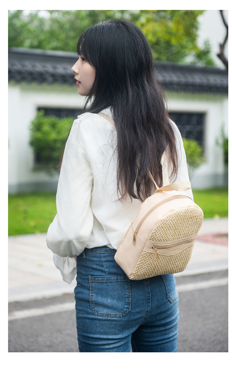 Zipper Closure Type Double Shoulder Straps Strap Type Solid Color Daily Shopping Women's Backpack