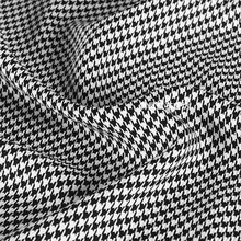 进口千鸟格醋酸面料 丝滑厚重垂坠提花色织格子真丝裙子西装布料