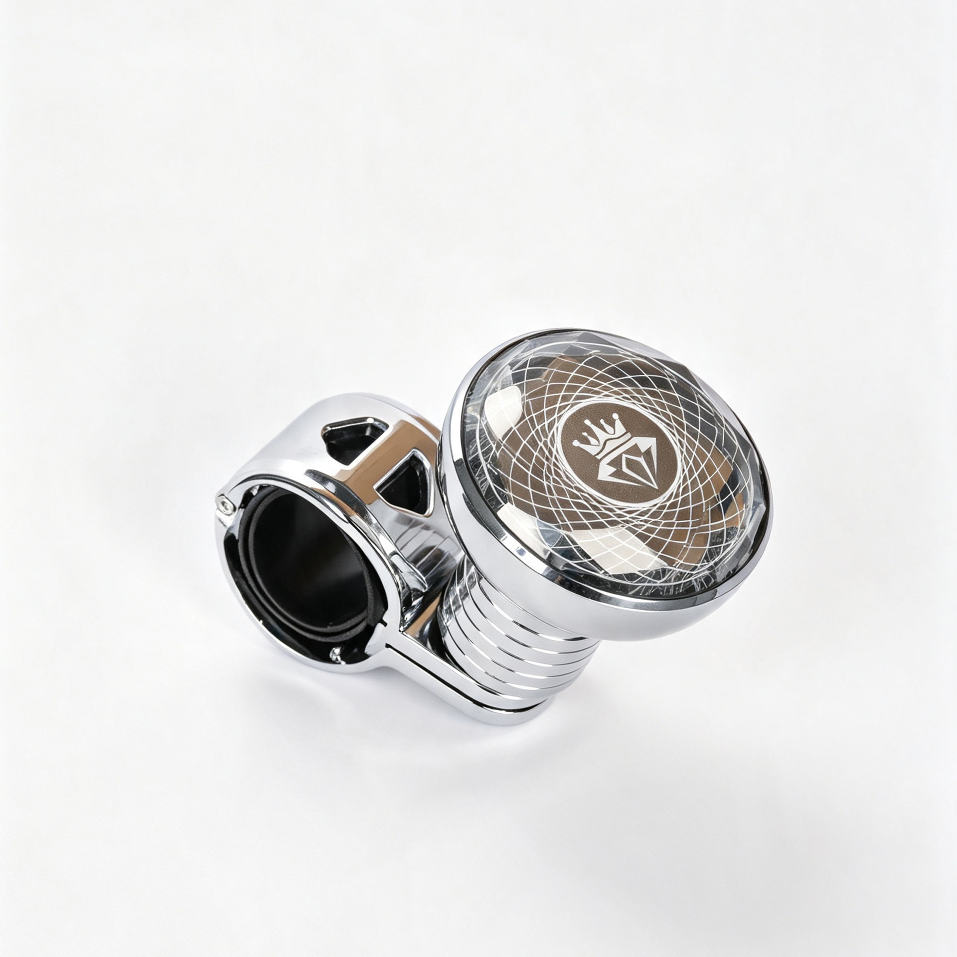 Cross-border new LED crystal steering wheel assist ball, car steering wheel assist device, car steering aid