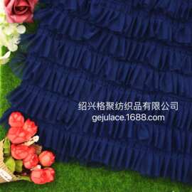 2021 网纱立体绣花 蛋糕裙钩绣蓬蓬裙多色彩虹 童装女 彩条网布