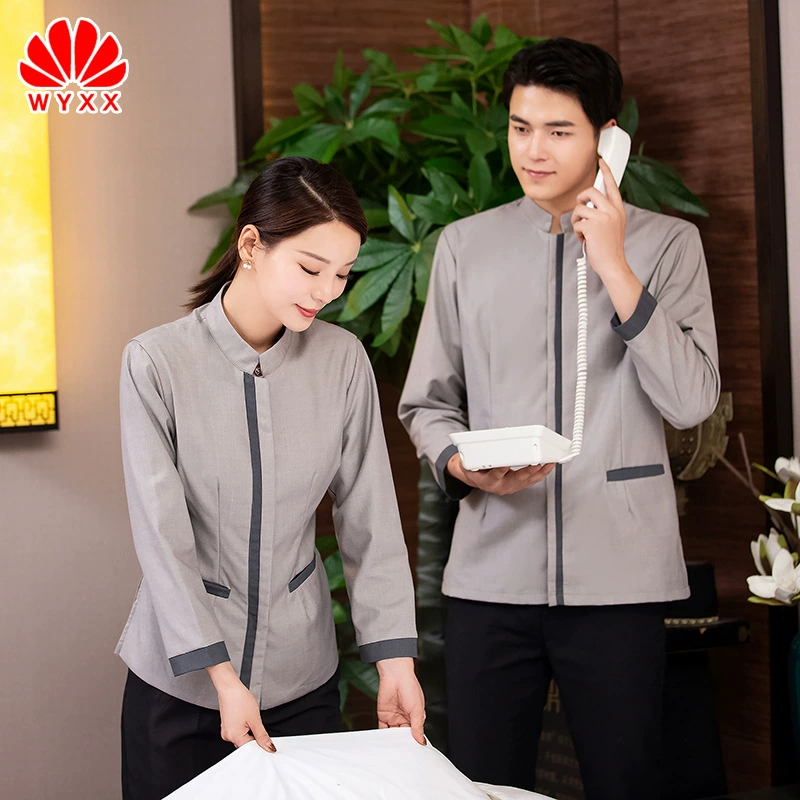 Отель уборка одежды с длинным рукавом PA тетя официант рабочая одежда номер собственности уборщик осенняя и зимняя одежда