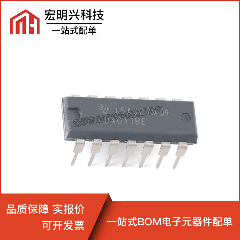 Original Genuine Cd4011Be Logic Gate Chip Four 2-Input Nand Gate Dip-14 Package in Stock Original Genuine Cd4011Be Logic Gate Chip Four 2-Input Nand Gate Dip-14 Package in Stock