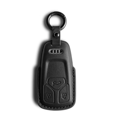 Q2L Car Key Bag – Car key bag - audi-model-a-honor-black-cover-round-buckle