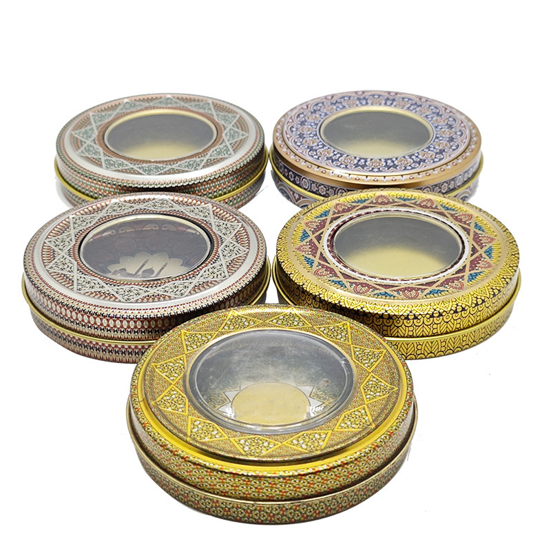 In stock factory wholesale saffron iron box Cordyceps American ginseng antler iron pot Crocus food packaging metal box