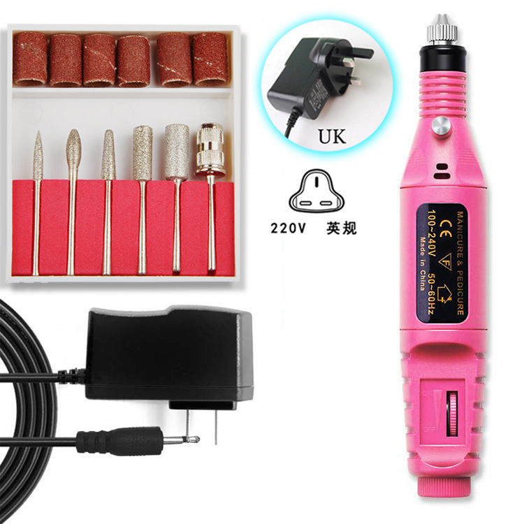 Deseo transfronterizo Amazon uñas máquina de pulir removedor de uñas máquina de esmalte de uñas traje de uñas pluma pulido