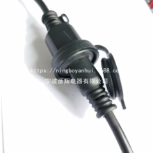 PSE认证二芯日式防雨型插头电源线VCT日规公母对插延长线7A12A15A