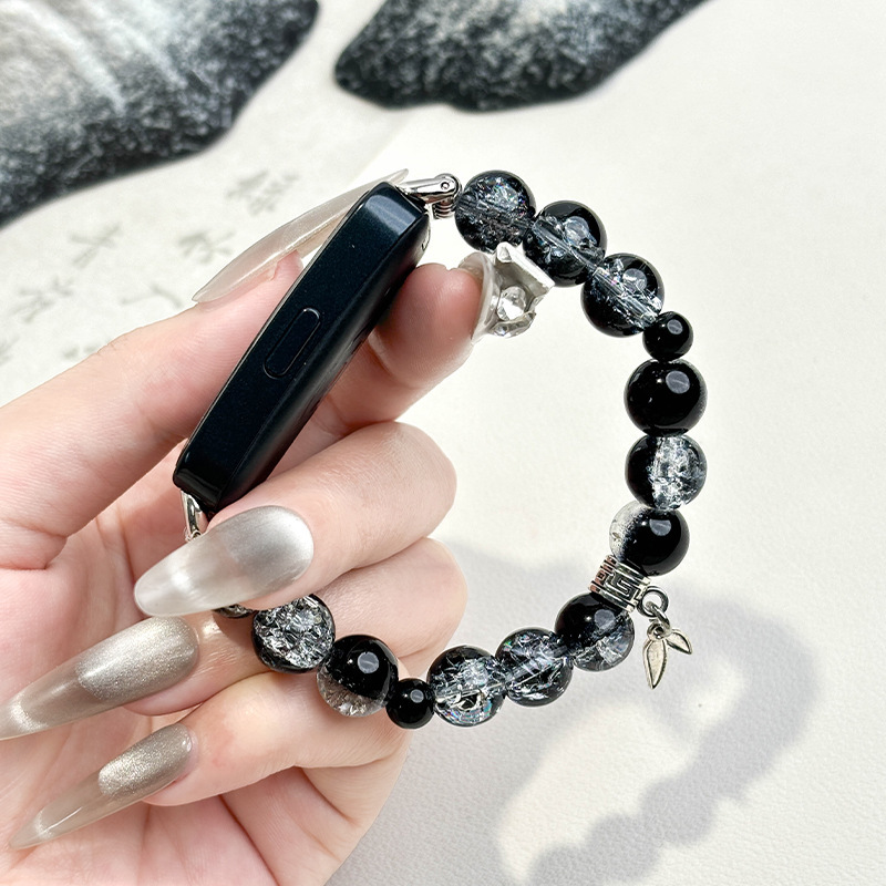 新しいインク竹 DIY ブレスレットリストバンド Huawei 社ブレスレット 9/8/7/10 時計ストラップ名誉ブレスレット 7 時計ストラップに適しています|undefined