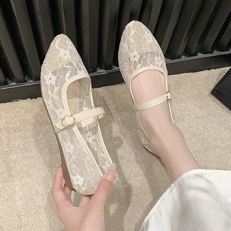 Women's Plus Size Casual Loafers Pointed Toe Flat Shoes Mesh Fabric Fairy Style Spring Sexy_voghion.com