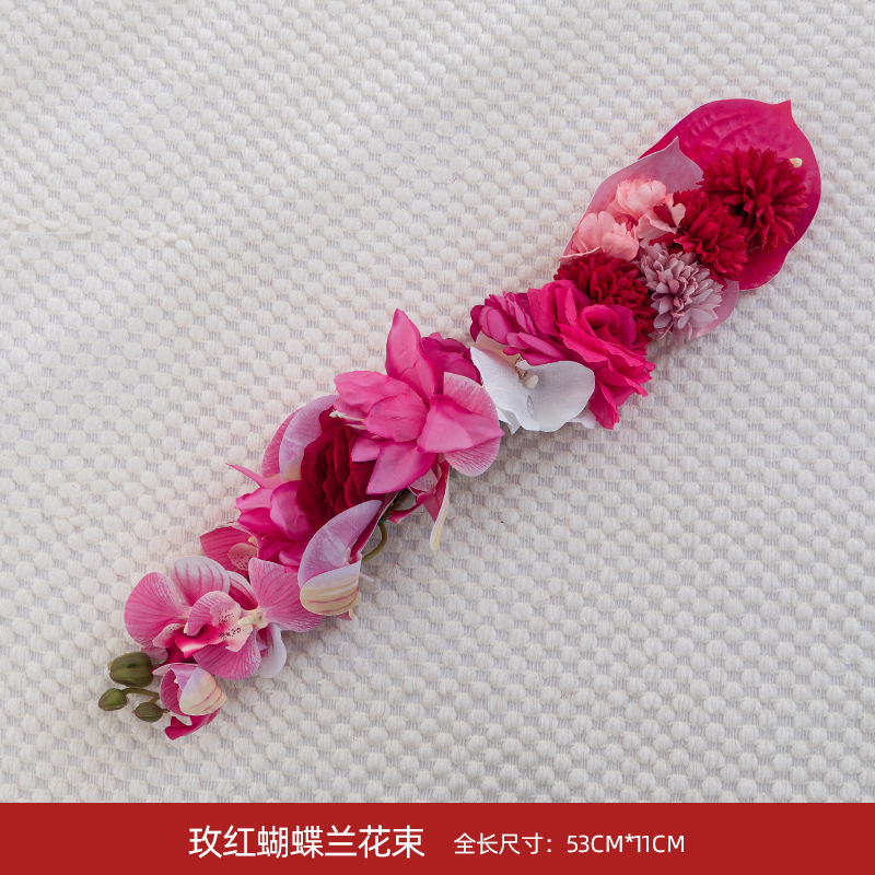 結婚式の部屋の装飾造花造花バラ結婚式の装飾リビングルームの結婚式の花籐の花束装飾装飾品|undefined