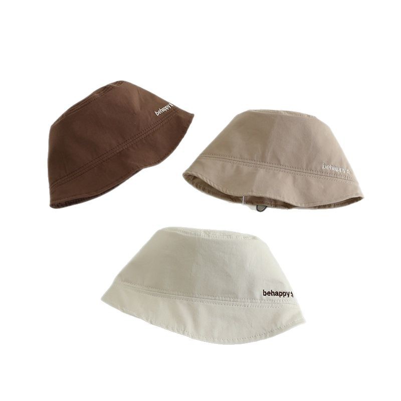 Sombrero infantil simple primavera y verano coreano delgado sombrero de pescador recto para niños y niñas sombreros de cuenca para niños sombreros de agua de estilo extranjero