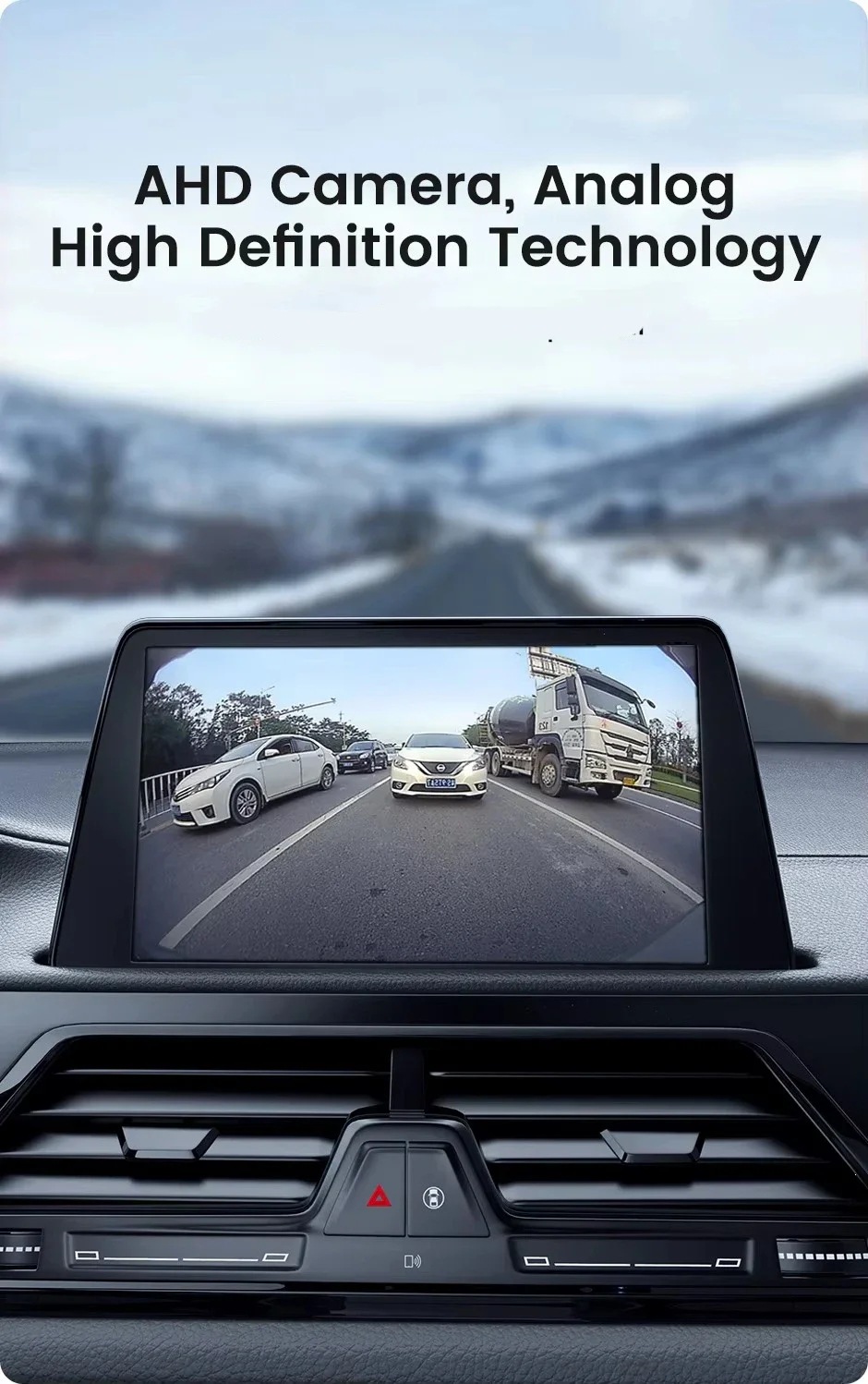 Car rearview camera 1080P HD 170° ° Wide-angle night vision waterproof fisheye AHD vehicle rearview camera