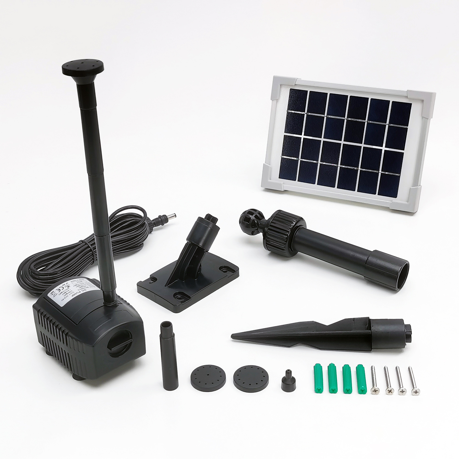 DC6V太阳能喷泉泵花园池塘景观泵-SP2.5-320607E