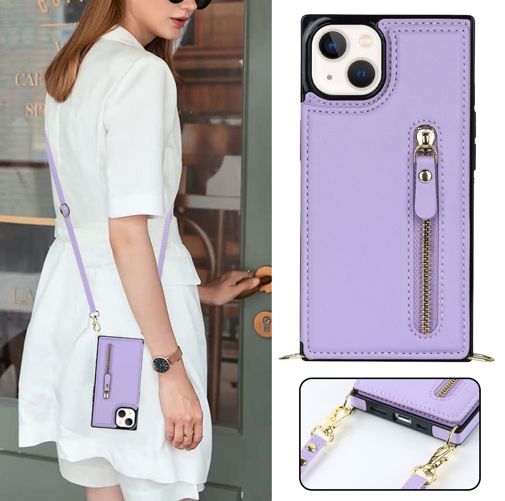 Handyhülle Aus Leder Für Iphone Pro Umhängetasche Mit Band_voghion.com
