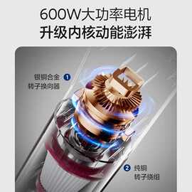 奥克斯吸尘器家用手持式大吸力除尘除螨宠物毛发吸拖一体机