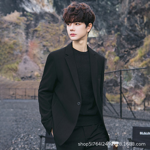 8908 high-end feeling ruffian handsome casual suit jacket men's Korean fashionable small suit suit business wedding dress