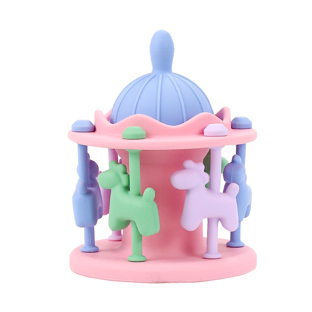 Carousel teether toy pink