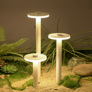 Lawn Lamp Waterproof Non-Standard Disc-Shaped Led Outdoor Simple Artistic Atmosphere Decorative Garden Lighting Landscape Lamp