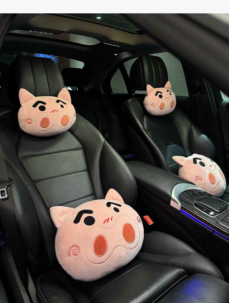 Car headrest, car neck support pillow, car seat pillow, lumbar support, car cushion, pillow set, multi-color, all-season