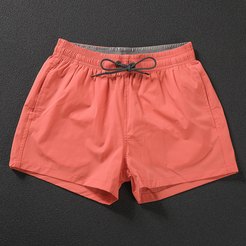 Men's Loose Swimming Trunks for Hot Spring Swimming and Vacation, Four-Way Elastic Quick-Drying Beach Pants, Casual 2-Point Shorts