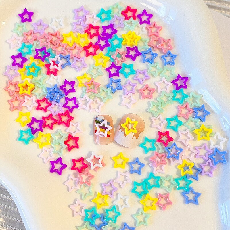 Five-Pointed Star Nail Art Accessories Dopamine Hollow Small Star Resin Nail Decorations Phone Case Accessories Wholesale Five-Pointed Star Nail Art Accessories Dopamine Hollow Small Star Resin Nail Decorations Phone Case Accessories Wholesale