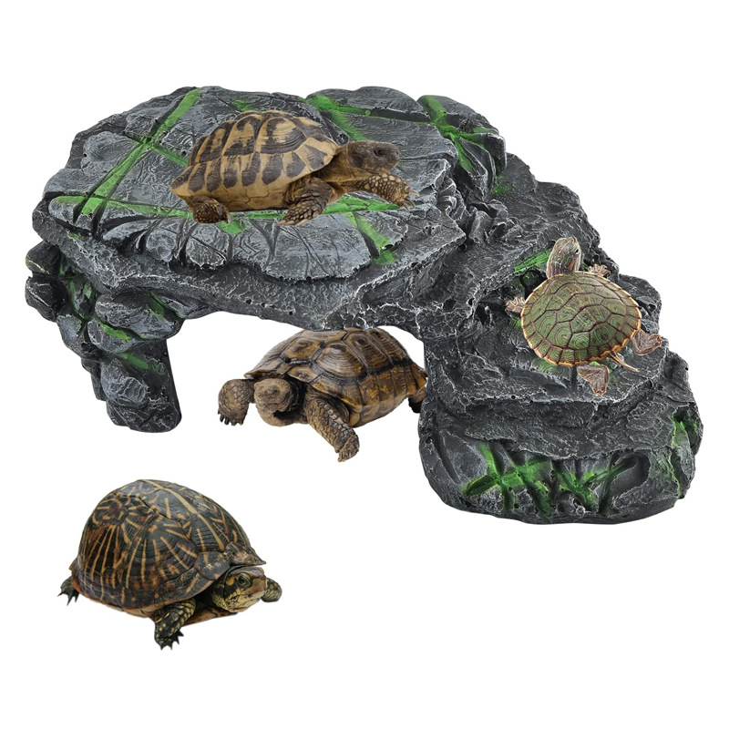 Plataforma de secado de tortugas, plataforma de escalada, plataforma de escalada, tanque de tortuga, paisaje, plataforma de piedra en la parte posterior del sol, alto nivel de agua, refugio de la casa de la cueva, plataforma flotante de la isla flotante