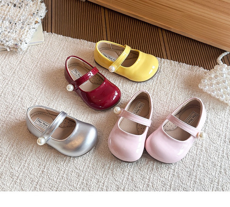 Klassische Mary Jane Ballerinas Mit Perlen Für Mädchen Elegant_voghion.com