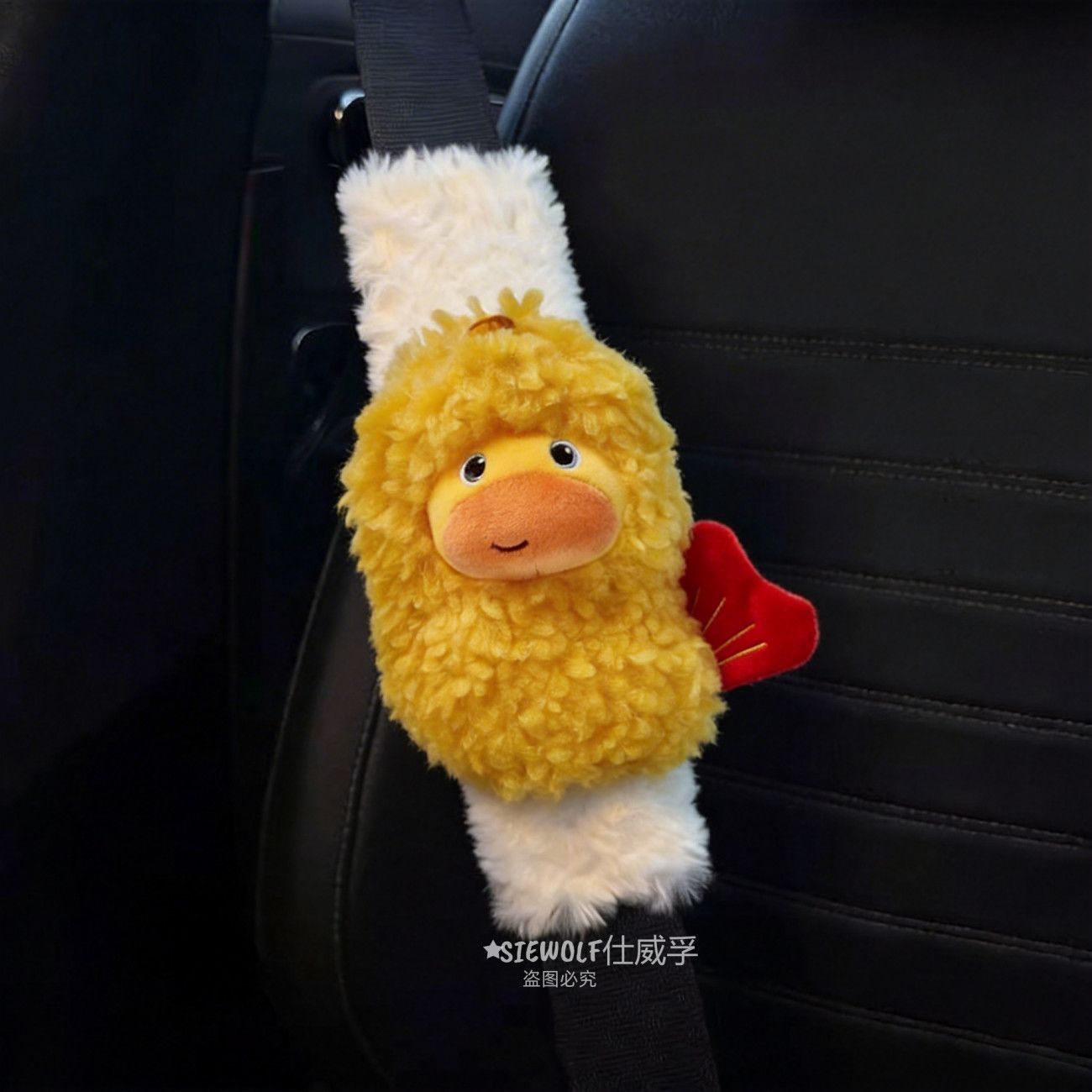 Authentic Capybara Lulu Car Seatbelt Shoulder Pad Cute Decoration Protective Cover Anti-Scratch Clothing Creative Gift