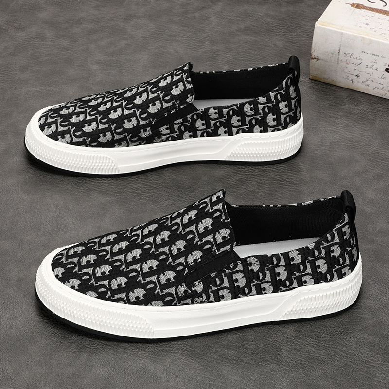 2024 Men's Canvas Shoes 9281 Trendy Men's Spring Canvas Shoes Korean Casual Trendy Men's All-match Fashion Board