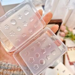 流麻水晶球星星爱心圆球美甲模具高透不发白高品质手工模具