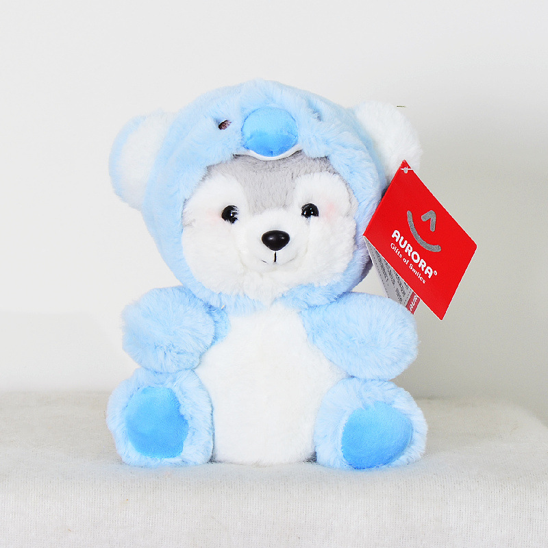 Ulura Lindo Husky muñeca transformación animal de peluche juguete cama presionando Muñeca regalo cumpleaños al por mayor