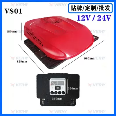 Trucks, Automotive air conditioning - 24vred-high-temperature-non-stop-scroll-top-integrated-air-conditioner-vs01