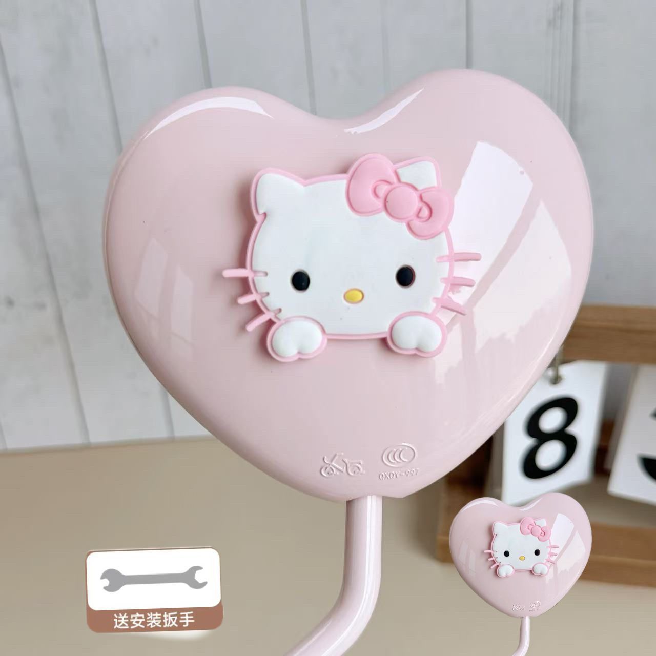 Other Electric Vehicle Accessories | Aima Electric Vehicle - pink-heart-shaped-mirror-pink-kt-cat-pair